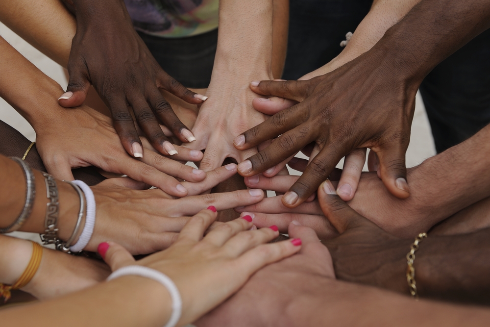 people working together